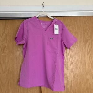 NWT Figs Pink Cloud One Pocket Catarina Scrub Top